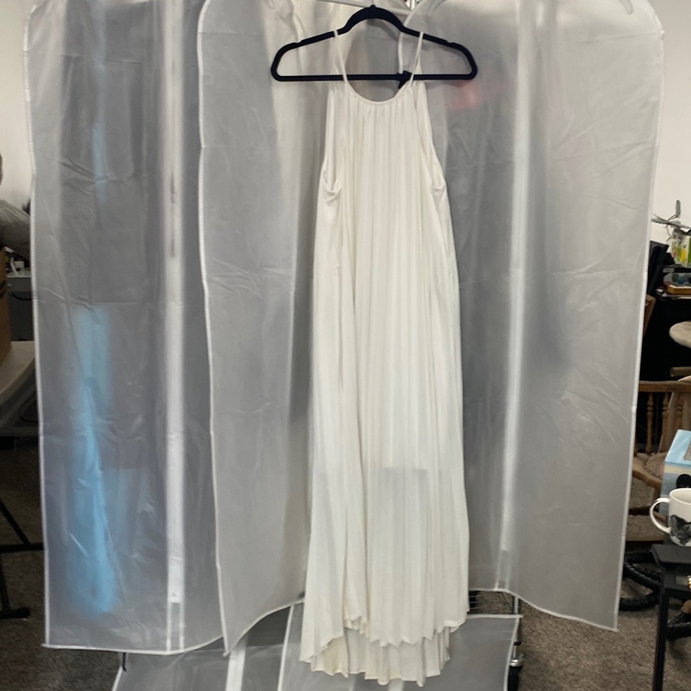 Pleated maxi dress